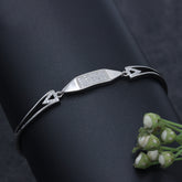 925 Sterling Silver Square Cuff Bracelet
